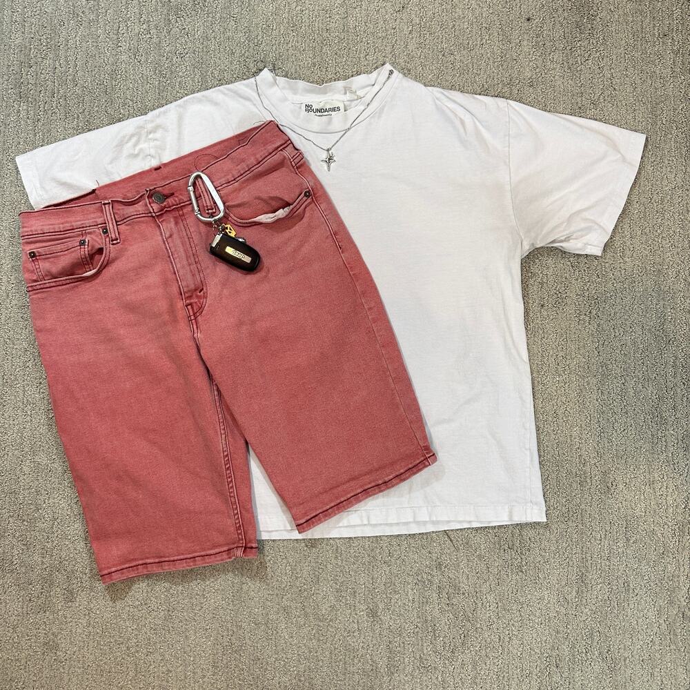 Y2K Surf Style Levi's Red Baggy Jorts